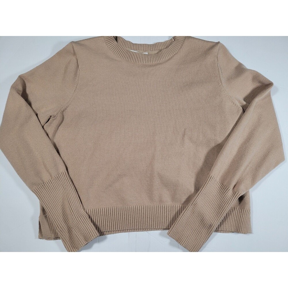 RACHEL ZOE WOMEN’S KNIT SWEATER BEIGE SIZE L
